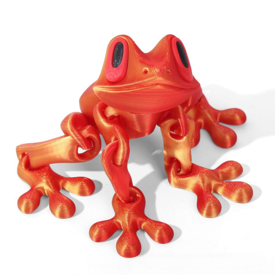 3D Printing Simulation Tree Frog Joint Movable Frog Ornaments Kitchen Home Decoration Office Animal Desk Toy Refrigerator