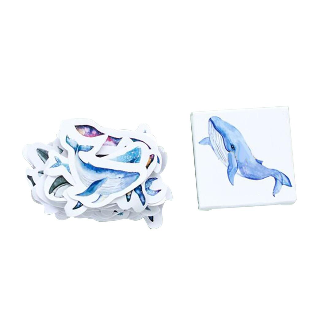 45 Pieces Scrapbooking Stickers Whale  Animal Adhesive Sticker for  Scrapbook Photo Album