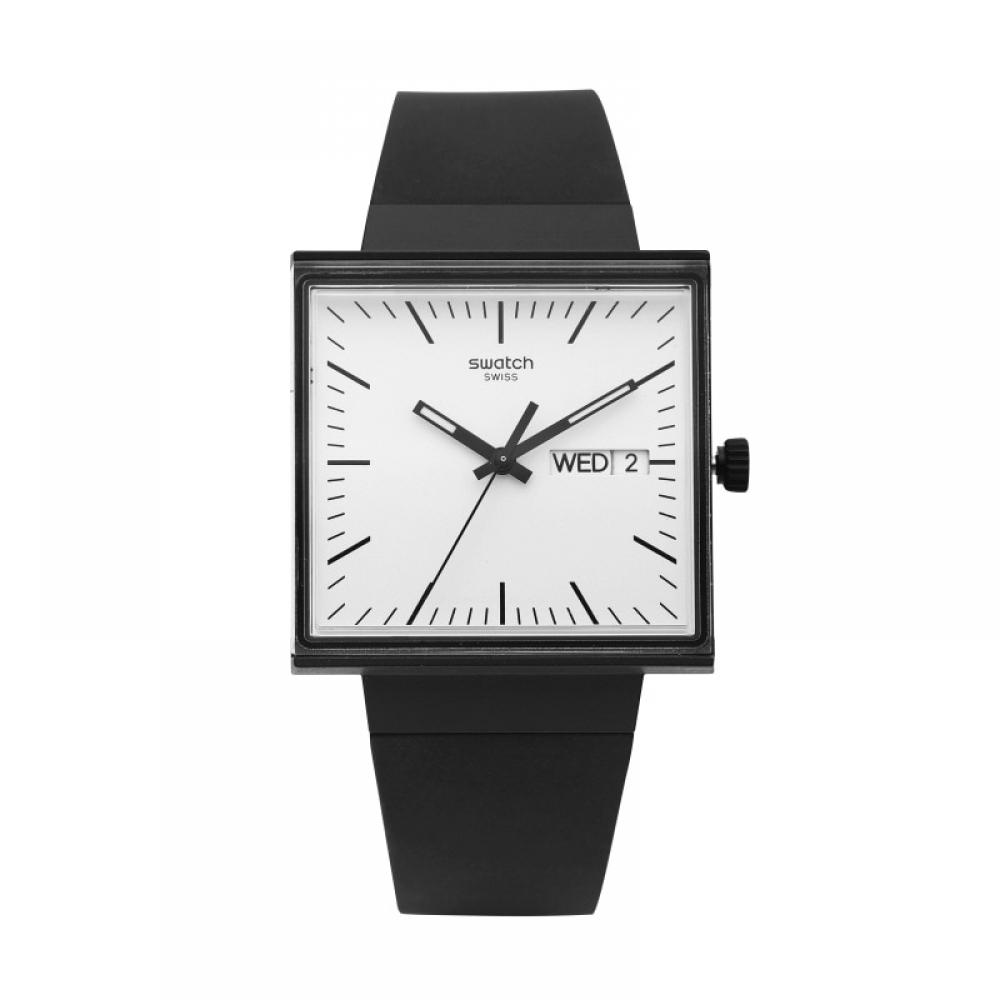 Swatch Urethan Uhr Biokeramik Was wäre wenn Schwarz So34b700