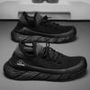 Men's Shoe Fly Woven Lightweight Comfortable Men's Safety Shoes Casual Breathable Sneakers Fashionable Lace Up Running Shoes