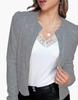 Spring Women's Fashion Sequin Stand-up Collar Jacket - Short, Versatile, and Stylish.