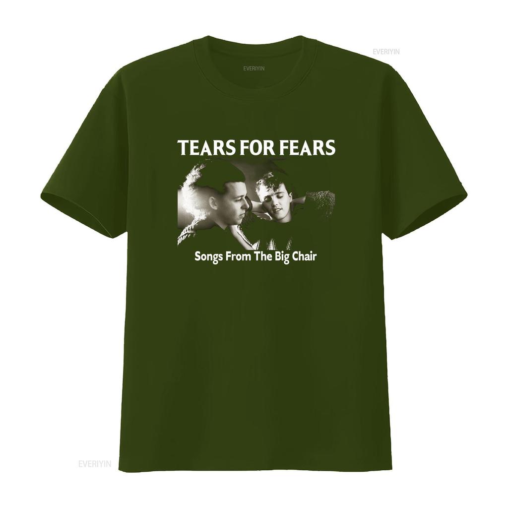 Tears For Fears Band Classic Style short sleeve Black T Shirt S XL vintage Washed Stylish Top For Everyday Wear Casual