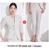 2025 Women's White Blazer: High-End Professional Attire with Goddess Style for the Workplace