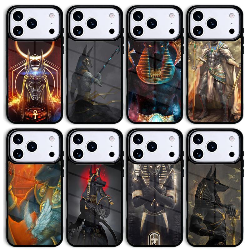 Anubis Egyptian God Mobile Phone Case for IPhone 17 AIR 16pro Max 15 14 13 12 11 Bumper Cover