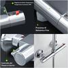 Wall Mounted Thermostatic Mixing Valves Bathroom Shower Diverter Hot Cold Water Mixer Valve for Bathroom RV Bathtub