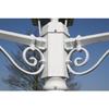 Lampadaire extérieur triple blanc 40245