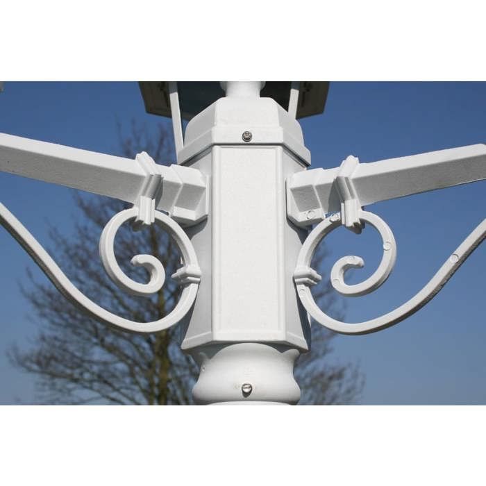 Lampadaire extérieur triple blanc 40245