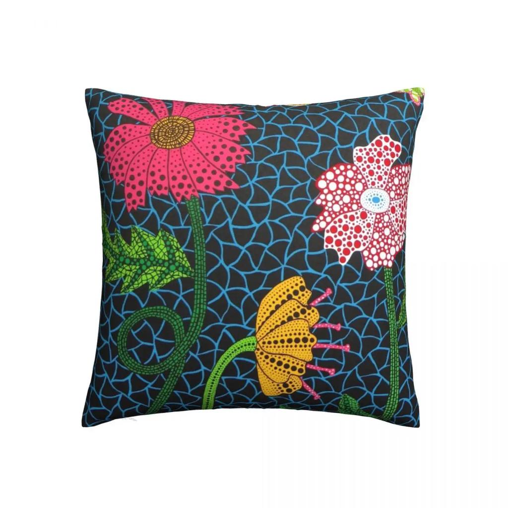 Rosa Punkte Kissenbezüge Bett Auto Yayoi Kusama Kunst Abstrakt Kürbis Polka Pop Ästhetik Kissenbezug Cooles Dekor Zierkissenbezug