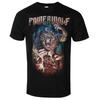 Powerwolf Dark Epic Oil Painting Thorn Monster Wolf Breaking Shield Front Print Back Vertical Gothic Font Quote Tee Grunge M