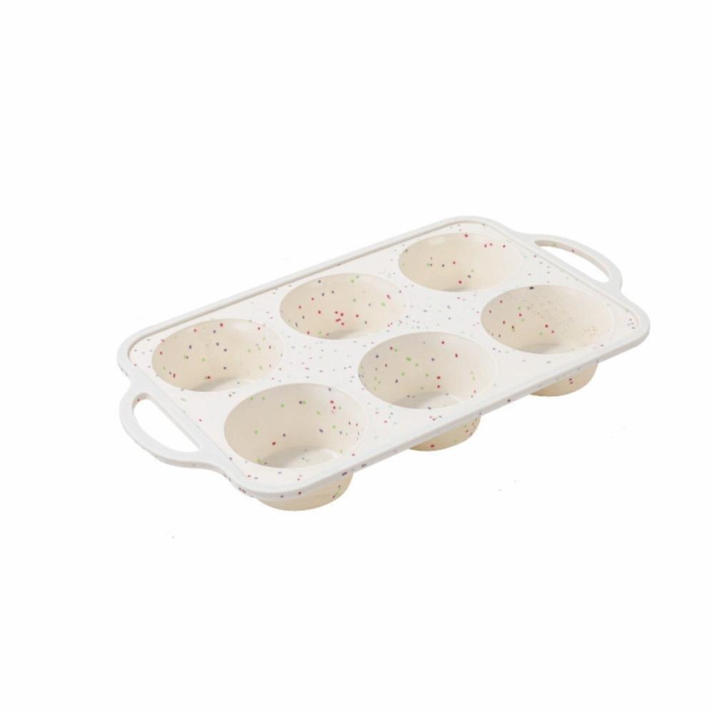 Nonstick Silicone Muffin Pans Heat Resistant Cupcake Pan Cup Cake Baking Mold  Kitchen 6 Hole