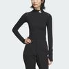 Adidas Future Style Pre Series Slim Fit Long Sleeve T-Shirt Women Tops Black JM2452