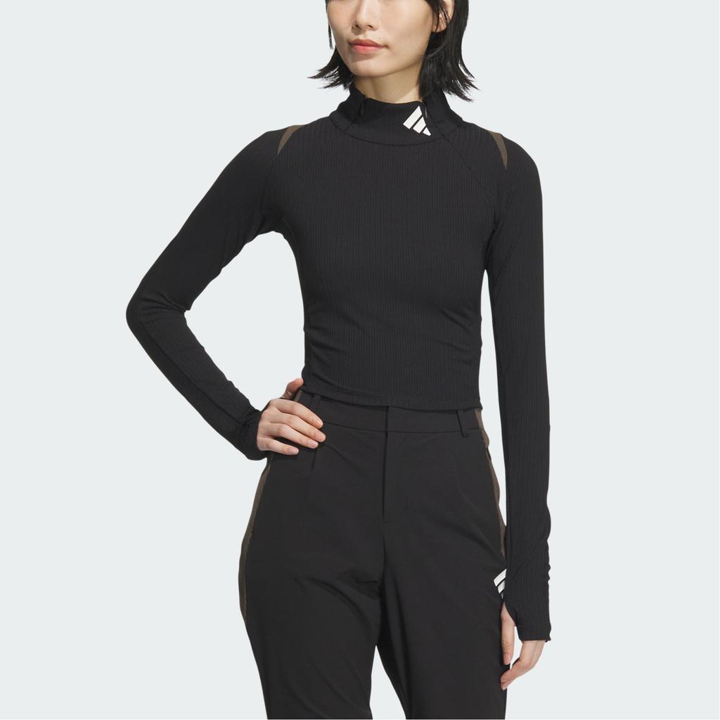 Adidas Future Style Pre Series Slim Fit Long Sleeve T-Shirt Women Tops Black JM2452