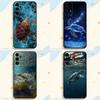 Cool Ocean Turtle Phone Case for Samsung S26 S24 S22 S25 Ultra S9 S20 FE S23 Plus S10 S21 Shockproof Funda Cover
