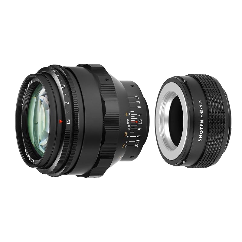 

TTArtisan 75mm F1.5 M42 mount lens Round and round blur full size Medium telephoto Large diameter single focus + Nikon Z mount conversion adapter