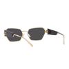 MIU MIU Fashion Trend Metal Frame Irregular Shape Sunglasses Women Sunglasses Light-Gold MU53WSZVN5S0
