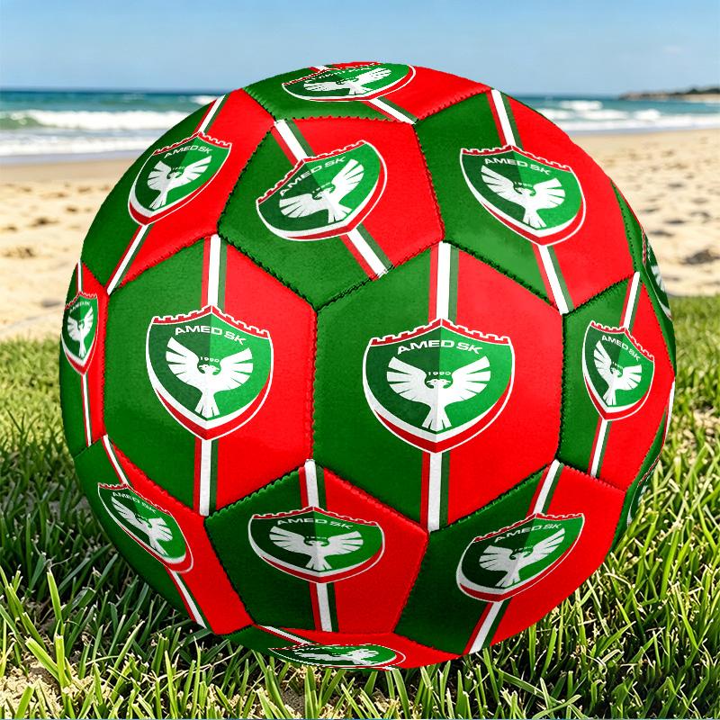 Amed SK Print Größe 5 Fußball, PU Abriebfester Fußball für Spieltraining und tägliches Üben, Geburtstagsgeschenk für Fußballfans