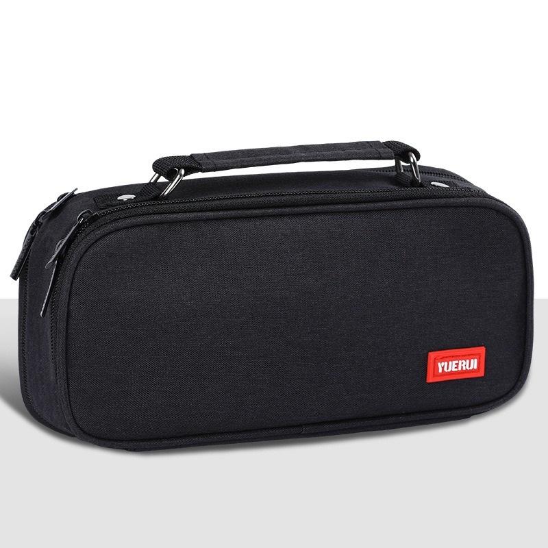 Simple Canvas Multi-layer Pencil Case Multi-functional Portable Stationery Box