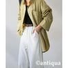 [antiqua] [Antica] Punch Tack Pants Ladies Bottoms PN-00556 Medium 01 Oatmeal