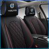 1/2pcs Car Accessories Seat Headrest Protective Covers For Volvo Rdesign XC90 S60 XC60 V70 S80 S40 V50 V40 V60 C30 S70