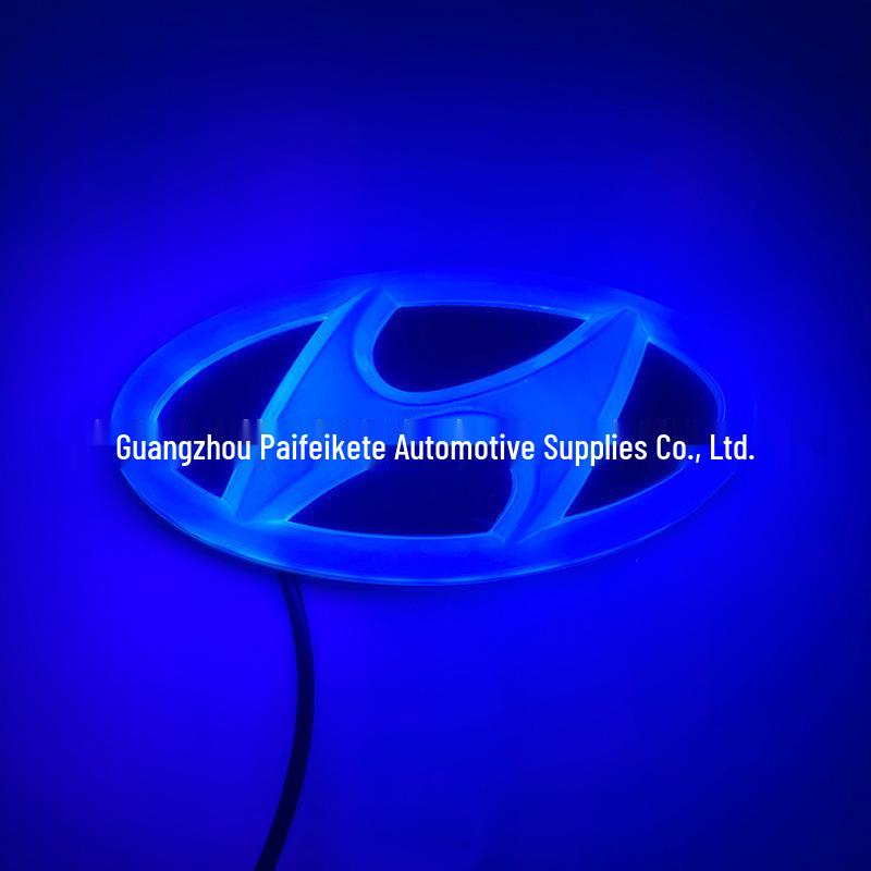 4D Luminous LED Rear Emblem Light for Tucson, Elantra, Santa Fe, and Sonata