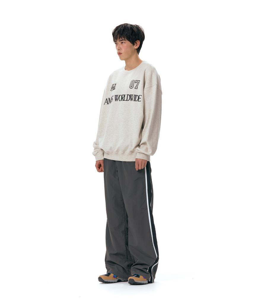 AMES-WORLDWIDE Side Line Track Pants Charcoal (Am2Esupa10A)