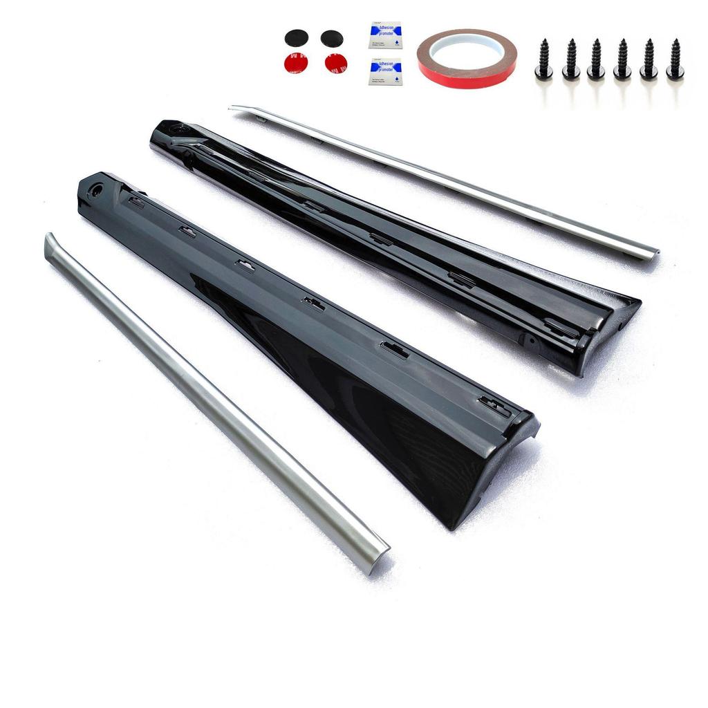 Compatible 2022 Honda Accord 10.5th Gen Aerodynamic Kit: Front Lip, Side Skirts, Rear Spoiler.