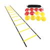 Speed Training Ladder Nylon Agile Training Footwork Ladder with Red Yellow Sign Discs for Football Sports Agile