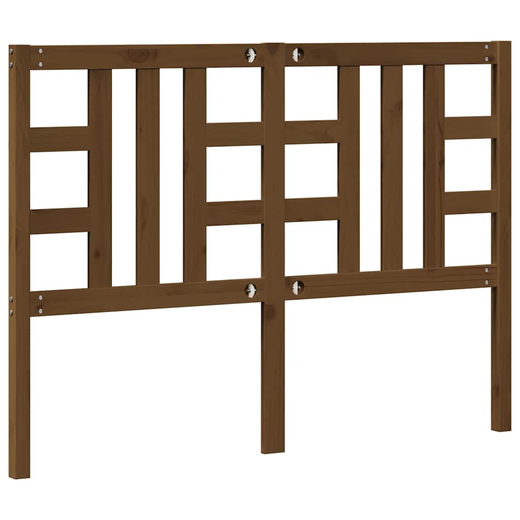 Solid Wood Bed Gray 200 x 200 cm