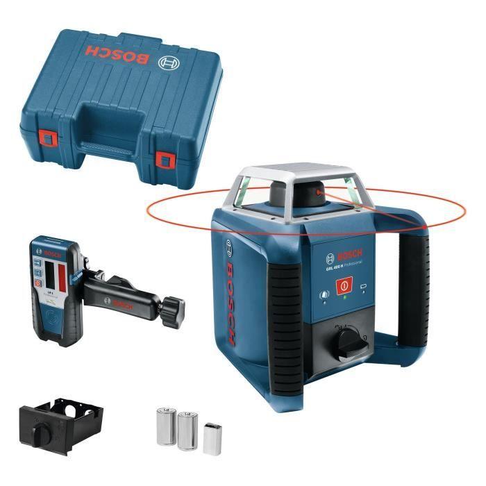 Laser rotatif Bosch Professional GRL 400 H - Portée 400 mètres de diamètre - 0601061800