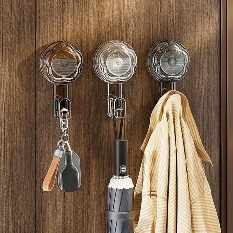 Mode Blume Form Starker Saugknopf Haken Vakuum Wiederverwendbare Duschhaken Schwerlast Kleiderhaken Spurloser Kleiderhaken