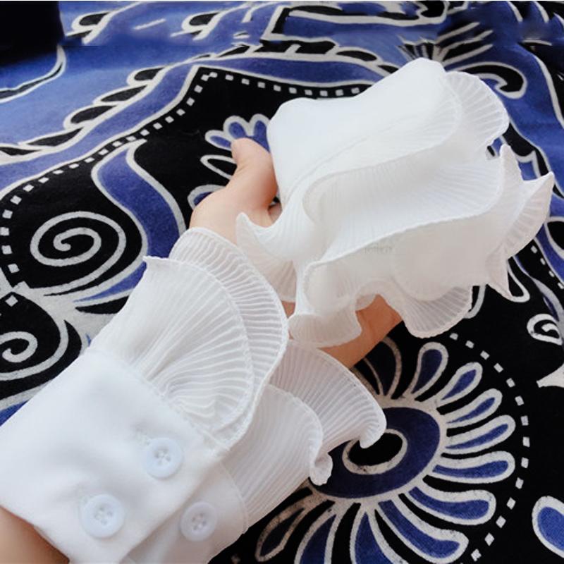 Fake Sleeve Cuffs Women For Sweater Wedding Lace False Sleeve Cuff Princess Wrist Warmers Sweater Decorative DIY Cuff Cover