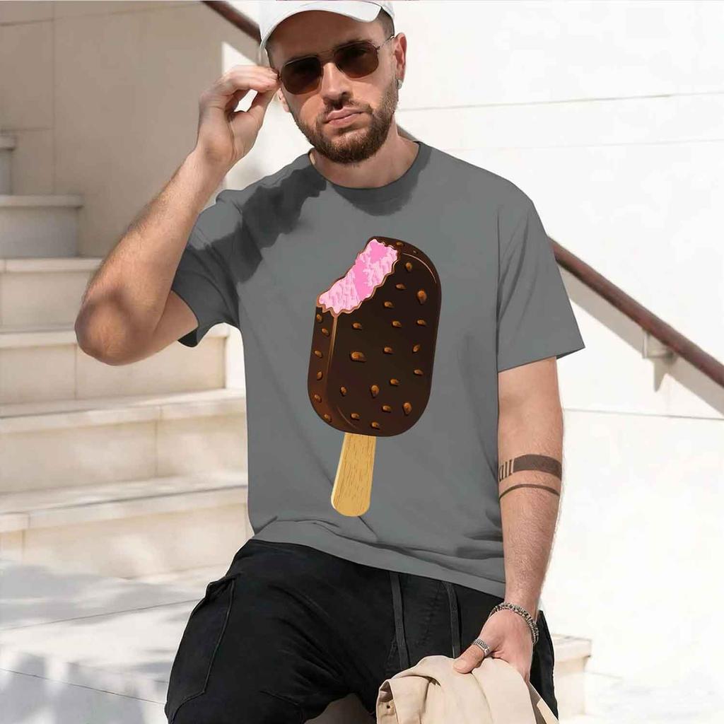 E Cream Ocolate Bar Grhs Vintage Unisexs Summer Tshirt Casual Tshirts Oneck Shortsved Tee T Shirts Streetwear 2026 New Model Sh