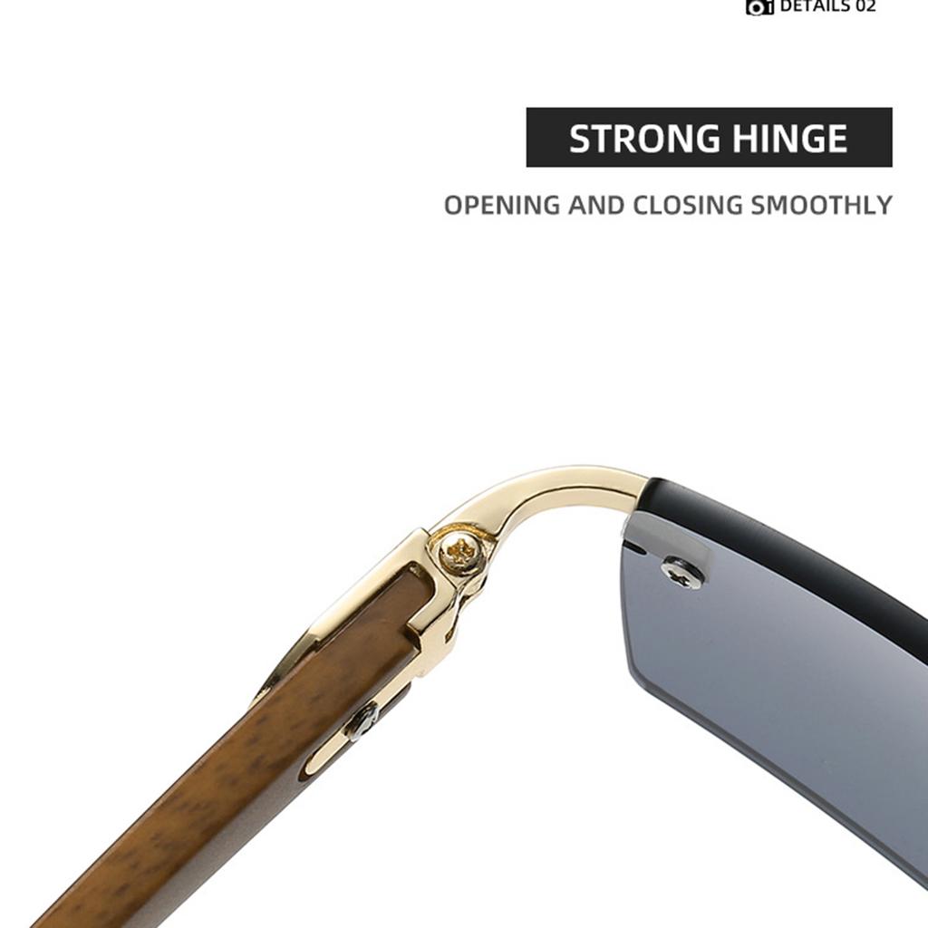 New Fashion Sunglasses Men's Ultra-clear Rimless Sunglasses Ocean Diamond Trimming Trend