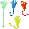 12Pcs Kids Funny Sticky Hands Stretchabletoy Palm Elastic Sticky Squishy Slap Palm Toy Parent Child Interactive Party Toy Gifts