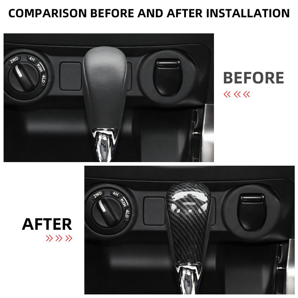 For Nissan Navara NP300 AT 2020 - 2025 Gear Shift Knob Cover Trim Gear Sticker Decoration Cap Protector Inteiror Accessories