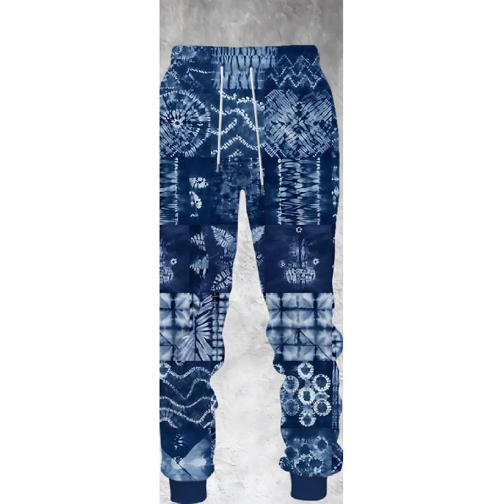 Men's 3D Full Body Digital Print Sweatshirt Set Drawstring Hoodie+ Drawstring Sweatpants 2pcs Set