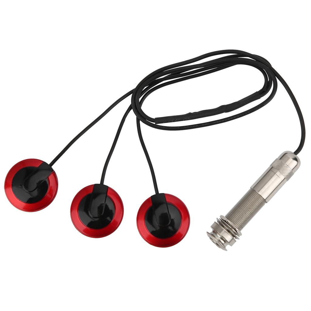 Guitar Piezo Pickup Transducer Removable for Acoustic Guitar Ukulele Thumb Piano Mandolin