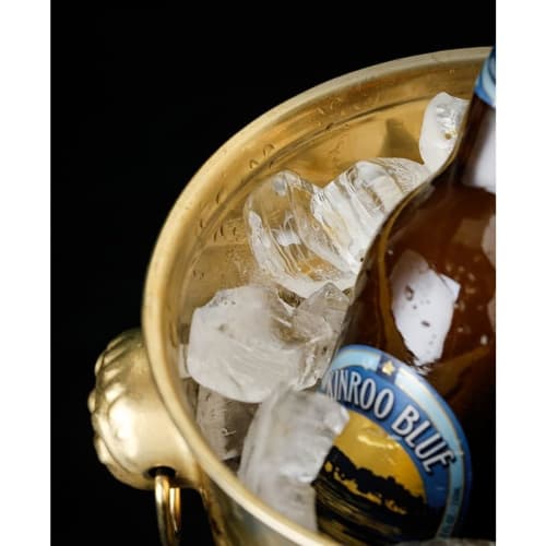 RoBeKaU Stainless Steel Ice Bucket, Double-Layered, Vacuum Insulated, Condensation-Resistant, Bottle Cooler for Wine, Champagne, Whiskey, Beer, and Mo