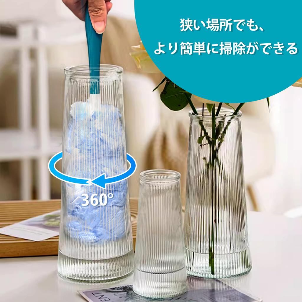 NEWE Dust Remover Duster Handy Mop Disposable with 20 Replacement 4x Dust Collection Power Dust Removal Handy Design Suitable for Sheets, 360°