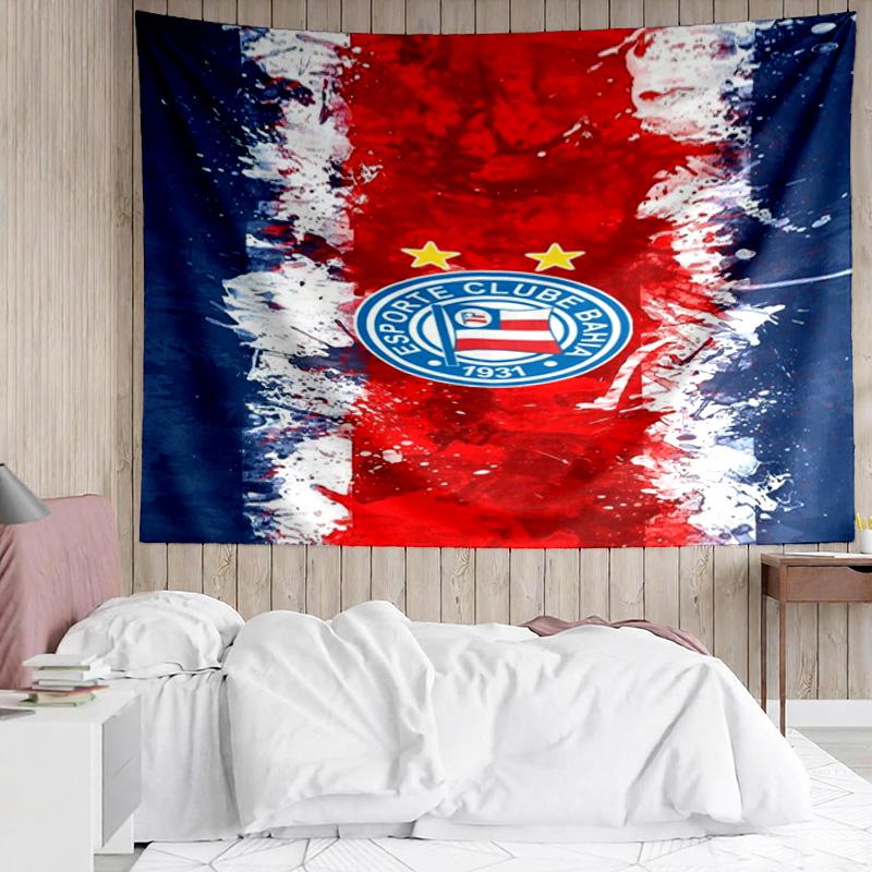 Ba-hia Sports Club Emblem Printed Printed Tapestry, for Bedroom,Livingroom, dormitory, Large Wall Decor, Fabric Decor Fan Birthday Gifts