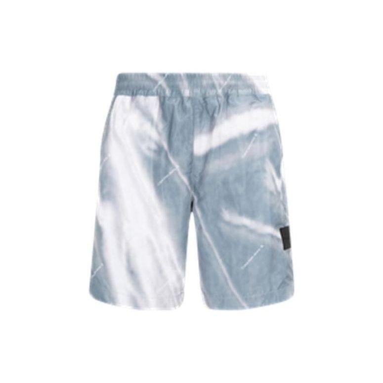 

Calvin Klein Tie-Dye Effect Printed Elastic Casual Shorts Men shorts Tie-Dye-Blue J322909-0IM L