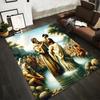 Doopscène Religieuze Kunst Vloerkleed Antislip vloerkleed geschikt voor woonkamer en slaapkamer banken.
