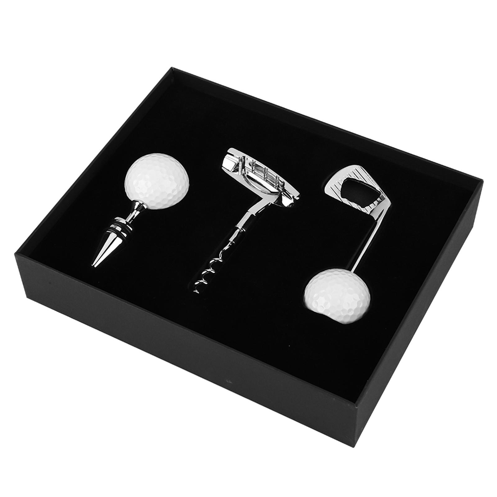 Golf Shaped Corkscrew Red Wine Beer Bottle Opener Cork Opener Club Bar Kitchen Tool Set bianco