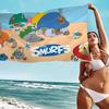 Cartoon Cute S-Smurfs Anime Beach Swimming Towel Soft Absorbent Washcloth Children's Gifts for Kids Travel Camping Gym