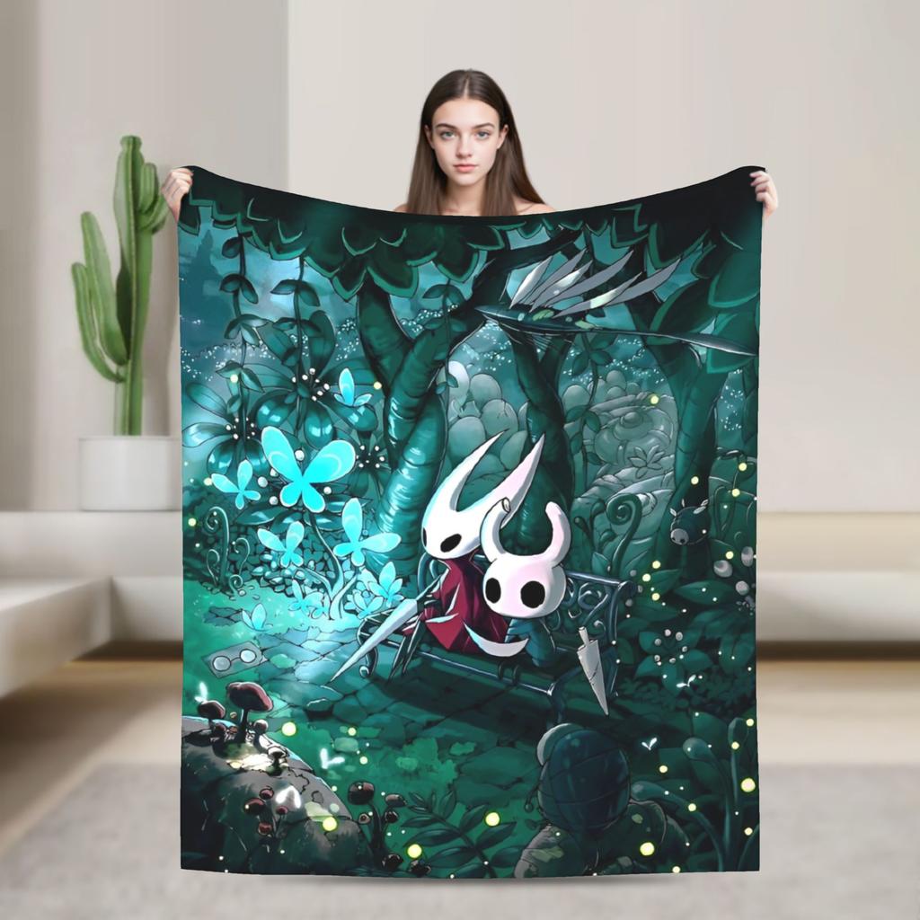 Hollow Knight Flísové Deky Akční Dobrodružství Úžasné Přehozy na Domácnost 125*100cm Kus Koberce