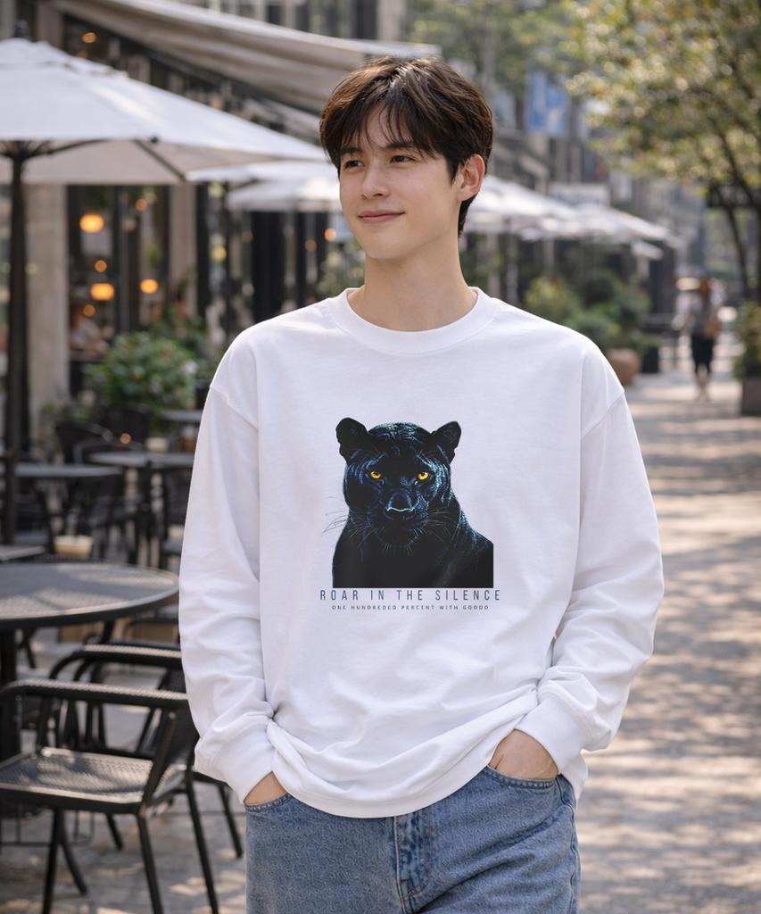 OHP Ohpxgoodd4 Roar In Silence Crew Neck Long Sleeve T-Shirt