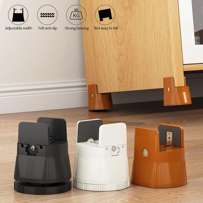 Adjustable Height Table Foot Pad Clipboard Style Bed Foot Sofa Furniture Base Pad High Block Support Elevated