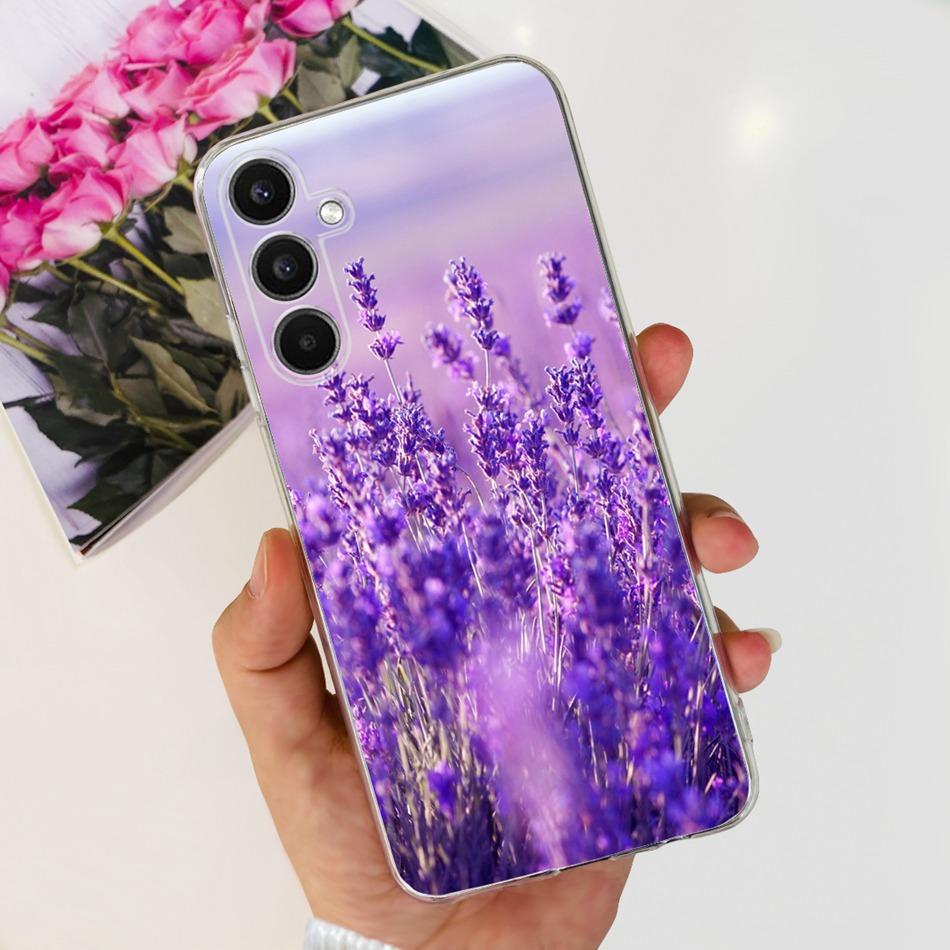 For Samsung Galaxy A24 SM-A245F Phone Case Stylish Cat Painted Soft Silicone TPU Cover For Samsung A24 A34 A54 A346B SM-A546B