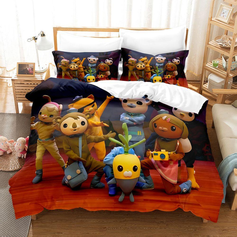 Octonauts Bedding Set Single Twin Full Queen King Size Bed Set Aldult Kid Bedroom Duvetcover Sets 3D Print Anime Octonauts