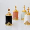 European Metal Ceramic Incense Holder Handheld Incense Burner Gold Gold Pagoda Light Luxury Desktop Decoration Exquisite Gift